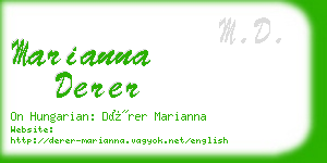 marianna derer business card